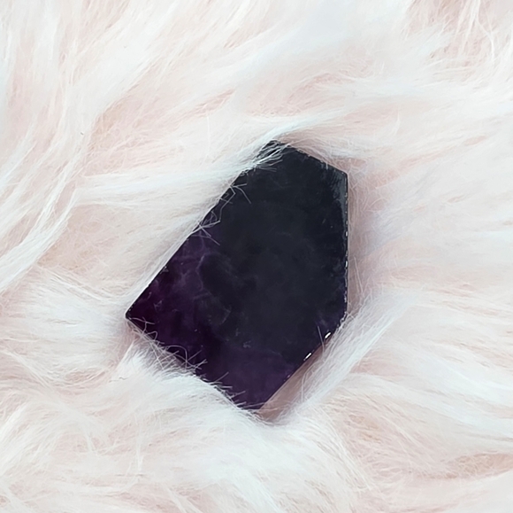 Purple Rainbow Fluorite Crystal Stone Slab - Picture 8 of 10